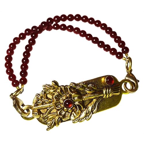 Elaine Coyne Collectible Artwear Antique Gold Forever Floral Rockband -