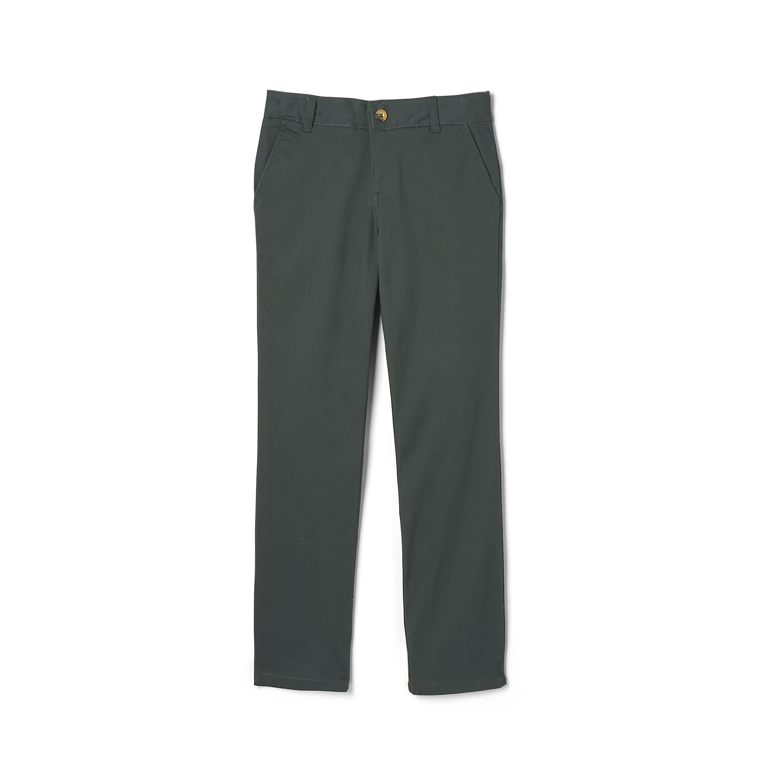 French Toast Girls' Straight Fit Stretch Twill Pant