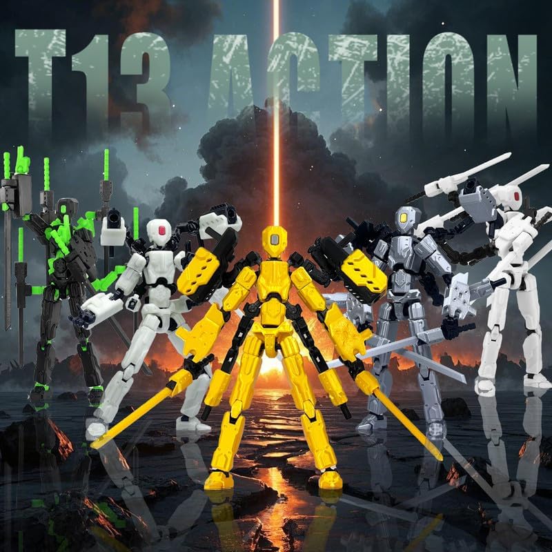 T13 Action Figures Helix Robot 8 Inch, Assembly Completed T 13,3D Printed Robo 13 - The Premium Action Figures for Sci-Fi Enthusiasts (White) - Image 4