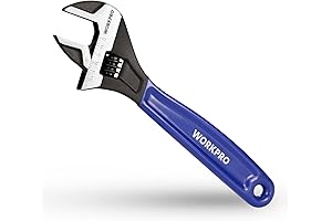 WORKPRO 10-Inch Adjustable Wrench, Precision Engineering for Smooth Adjustments