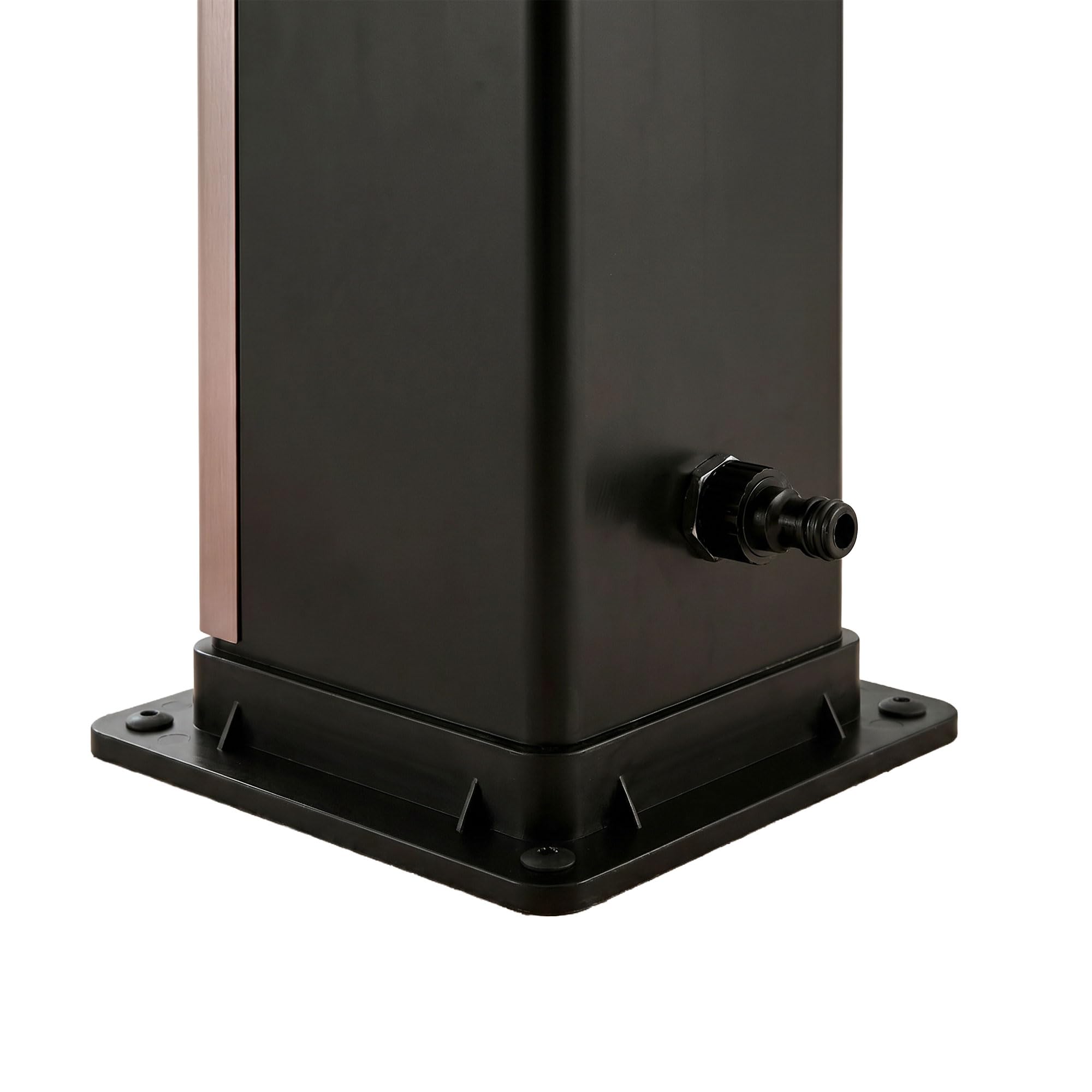 FRANKYSTAR Prysznic solarny do ogrodu z PVC. Prysznic solarny na zewnątrz Satynowa stal grzewcza. 20L / 35L / 40L (40, brąz)