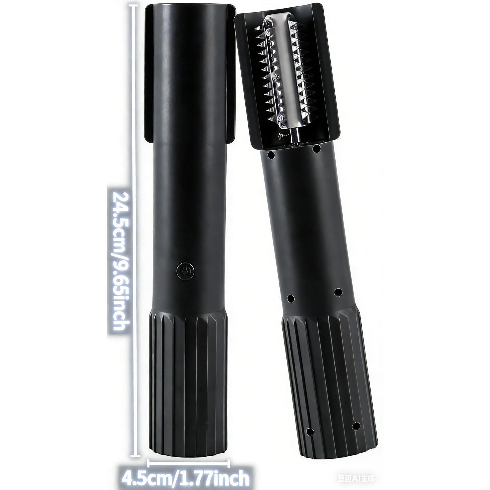 Macchina Elettrica Portatile Grattugia di Cocco, Trituratore Cordless Portatile con Rullo in Acciaio Inox Anti-spruzzo per Cocco, Pesce e Verdure (Nero)