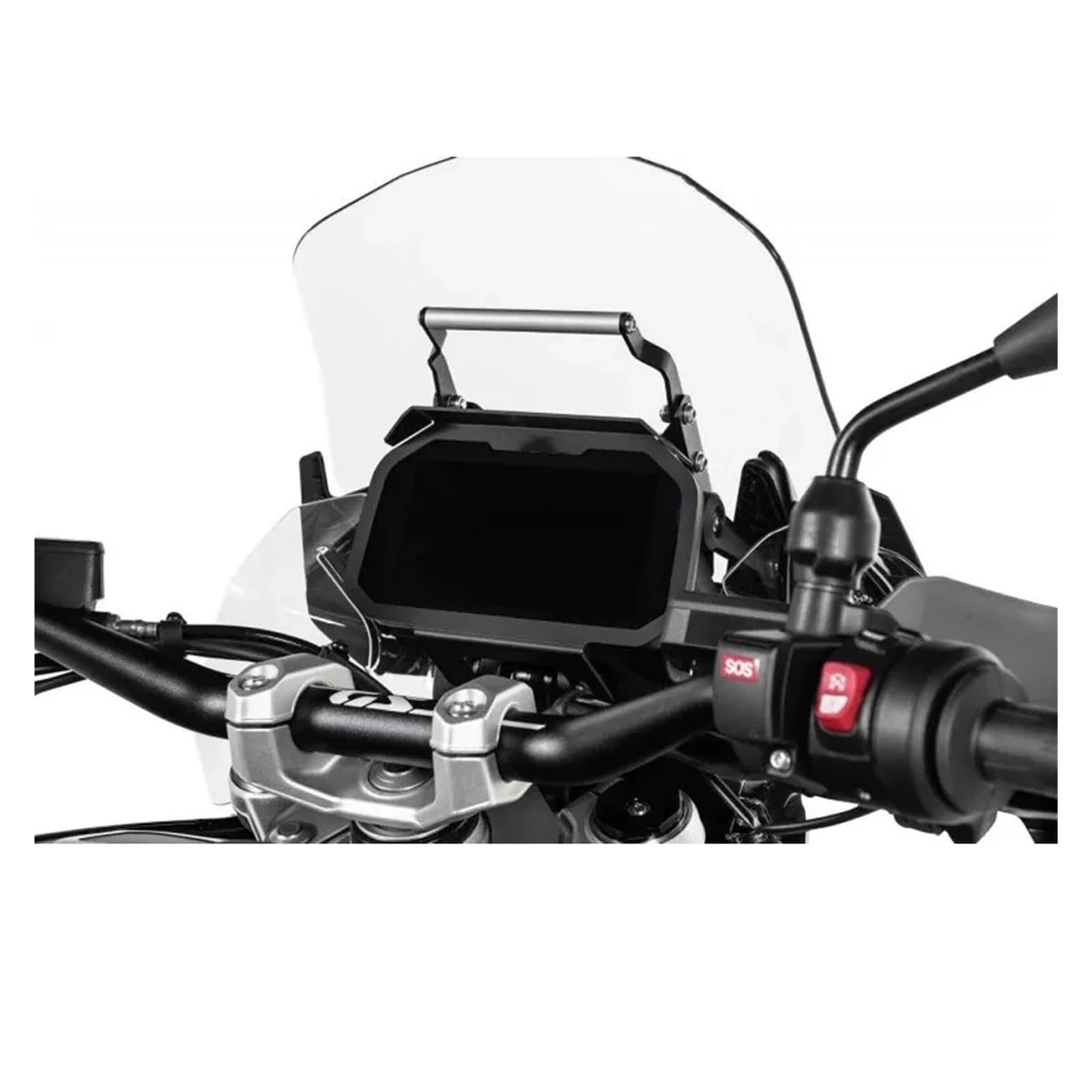 Support Téléphone Moto pour BMW pour R1300GS pour Adventure 2023-2024 Support De Téléphone De Moto Support De Plaque Navigation GPS Pièces De Support Support Telephone Velo(A)