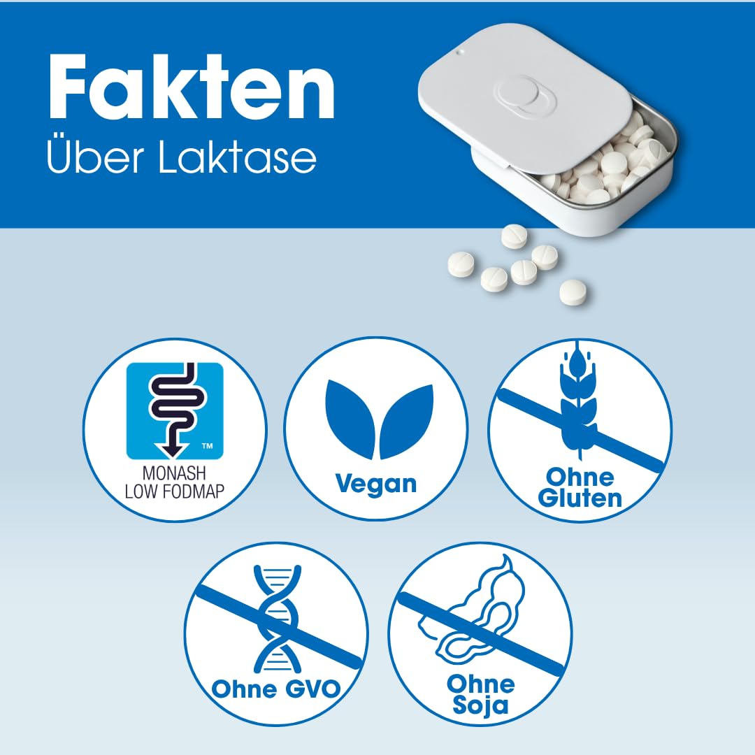 Intoleran Lactase 20.000 Verdauungsenzyme – 150 Tabletten mit Bruchkerbe