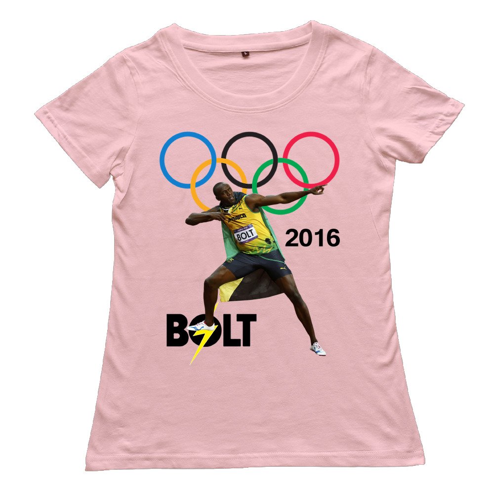 Hot Hyql Women's Usain Bolt Olympic Champion T-Shirt Apparel