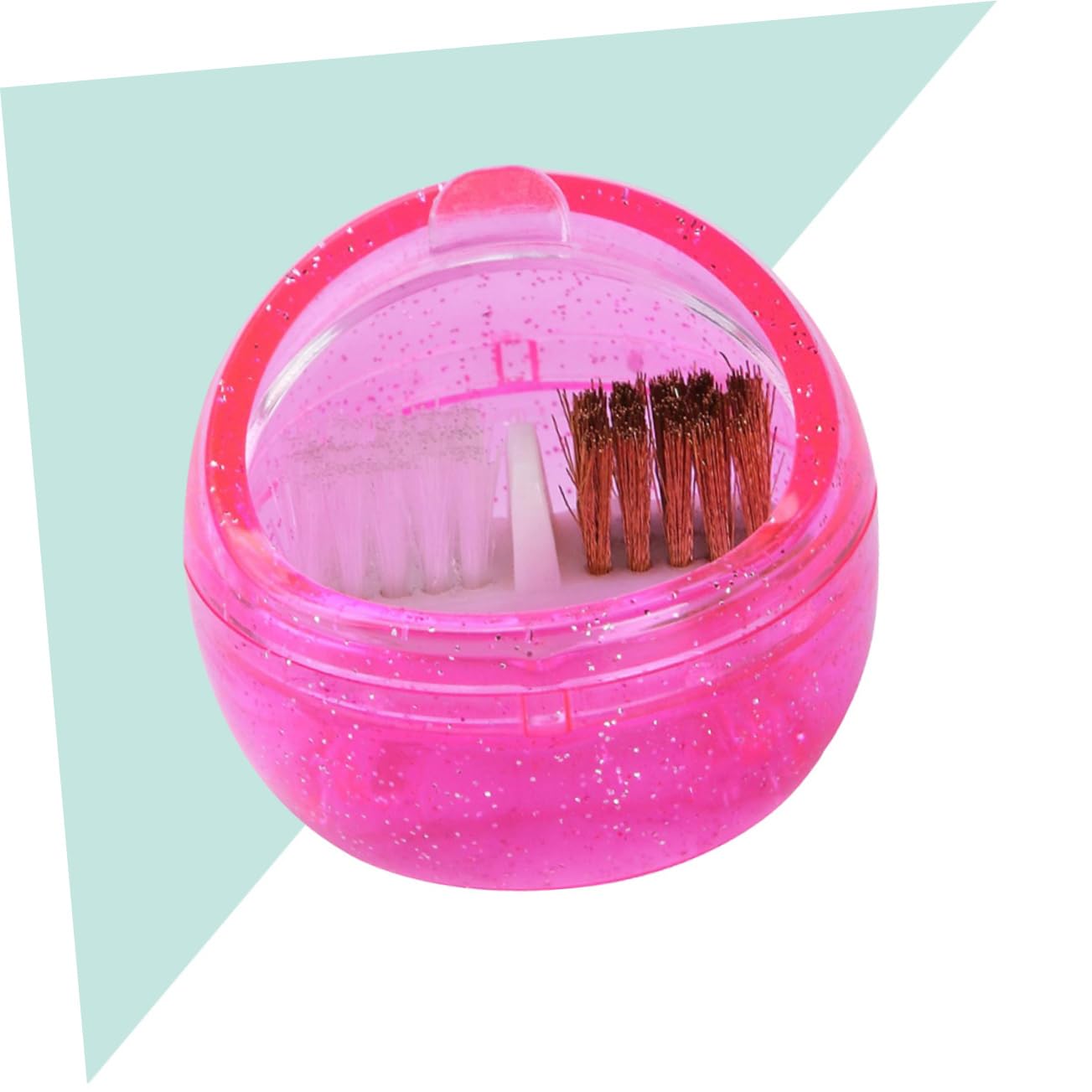 Healvian 3pezzi Macchina Portatile Per Pulizia e Fresatura Unghie Di Pennelli Manicure Con Scatola Pulitore Per Attrezzature Di Bellezza