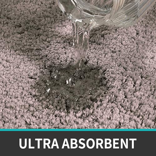 Image of LUXE HOME INTERNATIONAL Polyester Contour Bath Mat - Washable, Anti Skid, Water Absorbent Contour Mats for Bathroom, Toilet, Wash Basin & Bathroom Contour Mat Set (Cocoa, 45x 75 cm & 40x45)