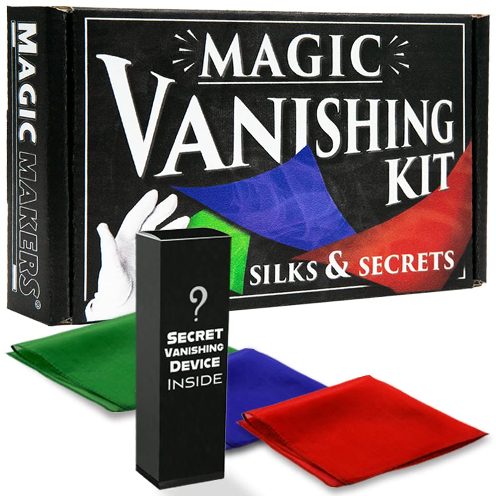 Amazon.com: Magic Tricks Vanishing Kit with Silks & Secrets : Toys & Games