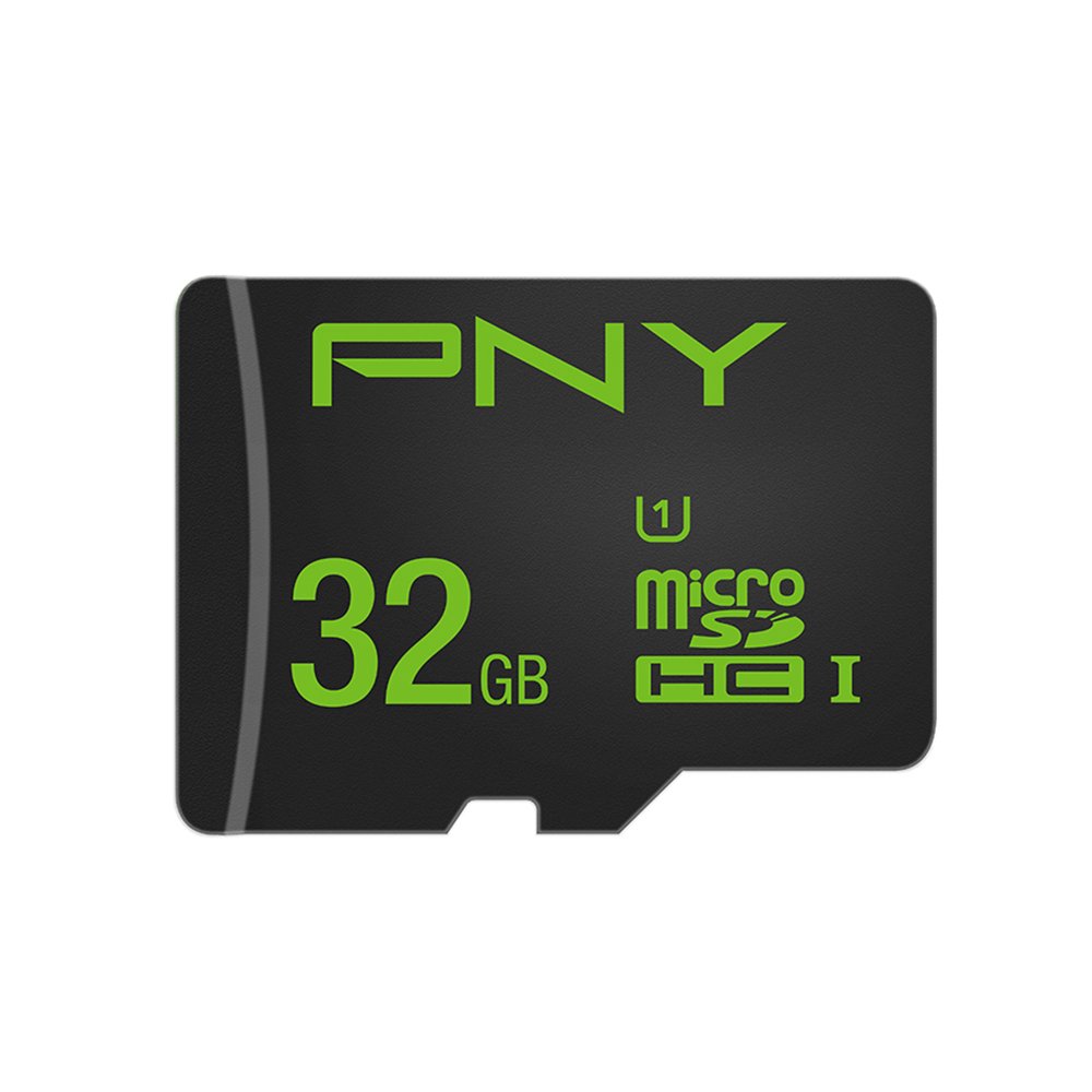 PNY Carte mémoire MicroSDHC Performance 32 Go Classe 10 avec Une Vitesse de Lecture allant jusqu'à 50Mb/s avec Adaptateur, Noir