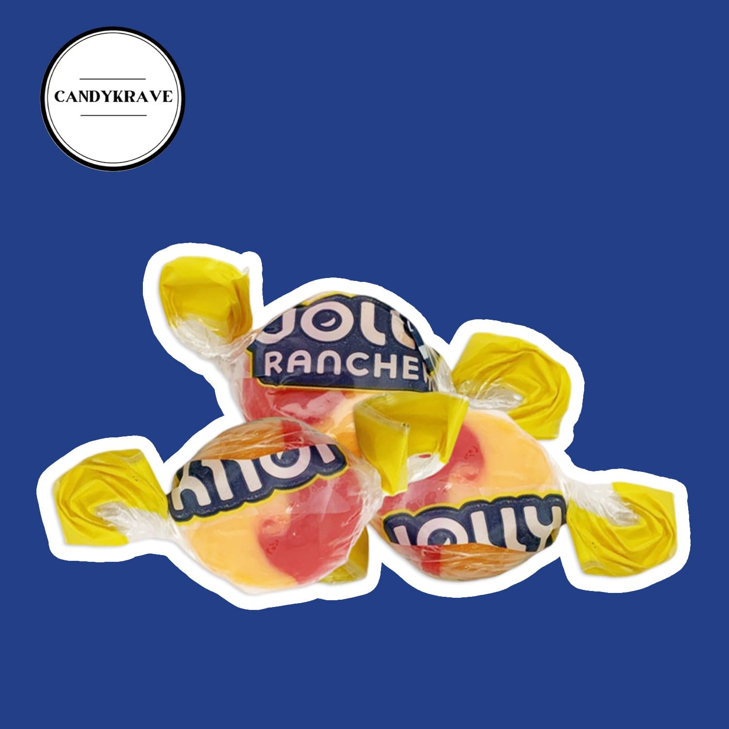 Jollie Ranchers 2 in 1 Cherry & Orange Hard Candy Pack - Delicious Fruity Flavors - Individually Wrapped Mini Candies for Halloween, Thanksgiving, Birthdays, Pinata, Gender Reveal & Pantry (1 lbs)