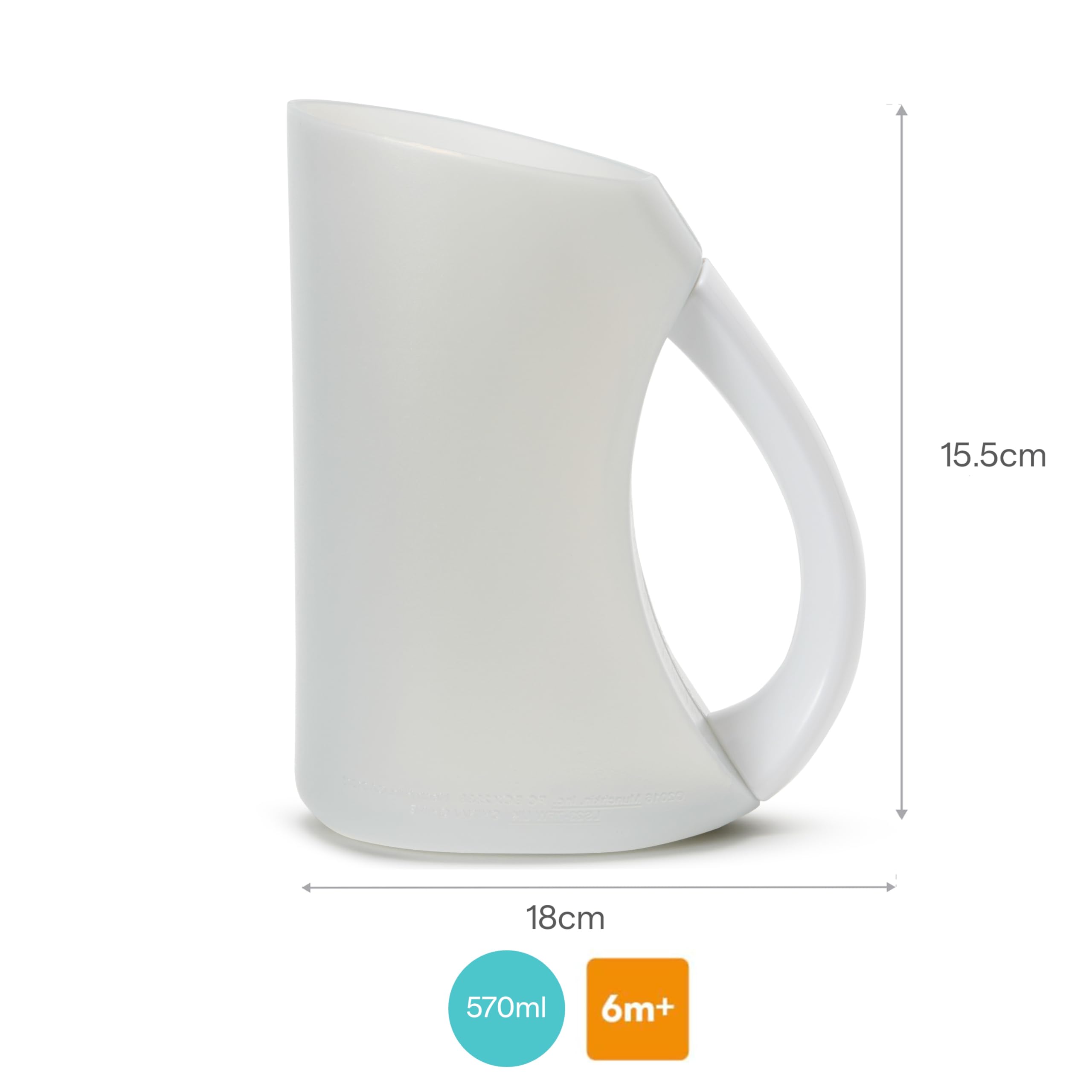 Munchkin Brocca da bagno per neonati con bordo morbido | Risciacquatore shampoo per bambini | Dispositivo di risciacquo e lavaggio | Accessori essenziali per bambini | Grigio - 5