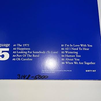 Amazon | THE 1975 5000枚限定ナンバー入りピクチャーディスクLP