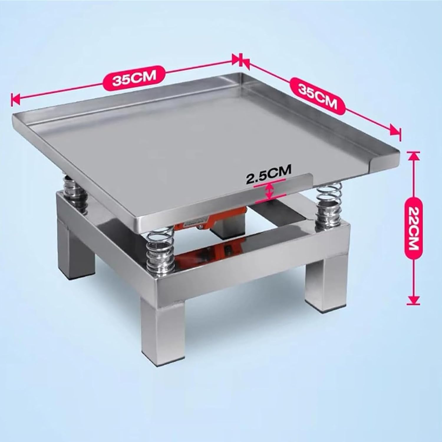 Pequeña mesa vibratoria de hormigón, agitador de hormigón, bloque de prueba de banco de pruebas de vibración, plataforma de vibración de acero inoxidable, mini mesa de vibración de 3000 rpm, mesa