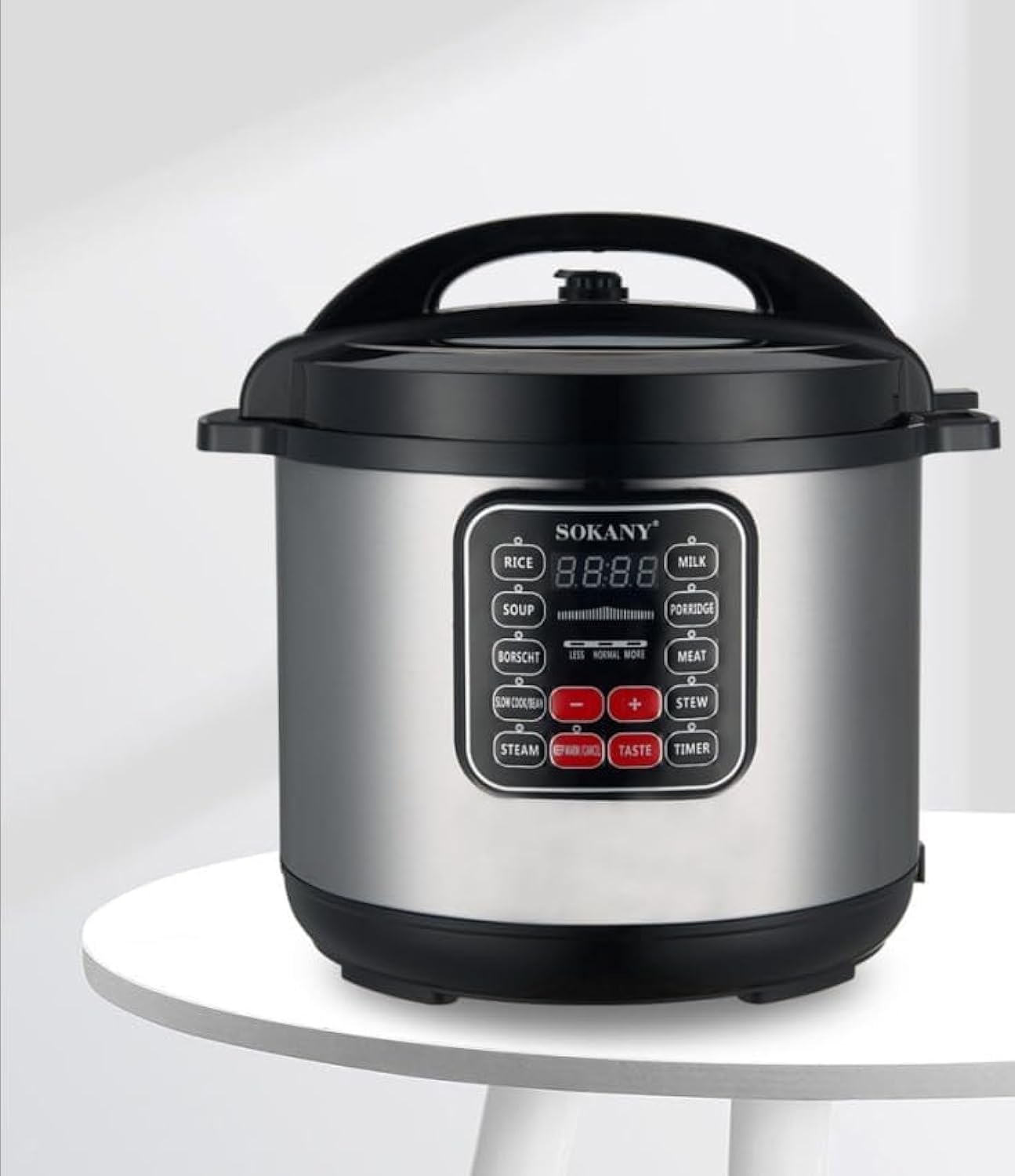 Sokany SK-2404 13L 1600W Electric Pressure Cooker with key features highlighted