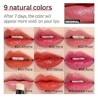 Vista 2 de Lux Triple Lip Cure Balm (0.17 oz) (MUSE (Rose Coral)) 4 millones de unidades vendidas en Corea, Bálsamo Labial Coreano con Tinte Natural, Libre