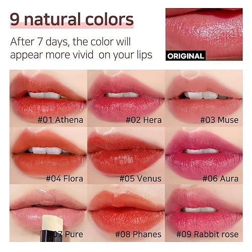 Miniatura 2 de Lux Triple Lip Cure Balm (0.17 oz) (VENUS (rojo rubí)) 4 millones de unidades vendidas en Corea, bálsamo labial coreano teñido natural, libre de