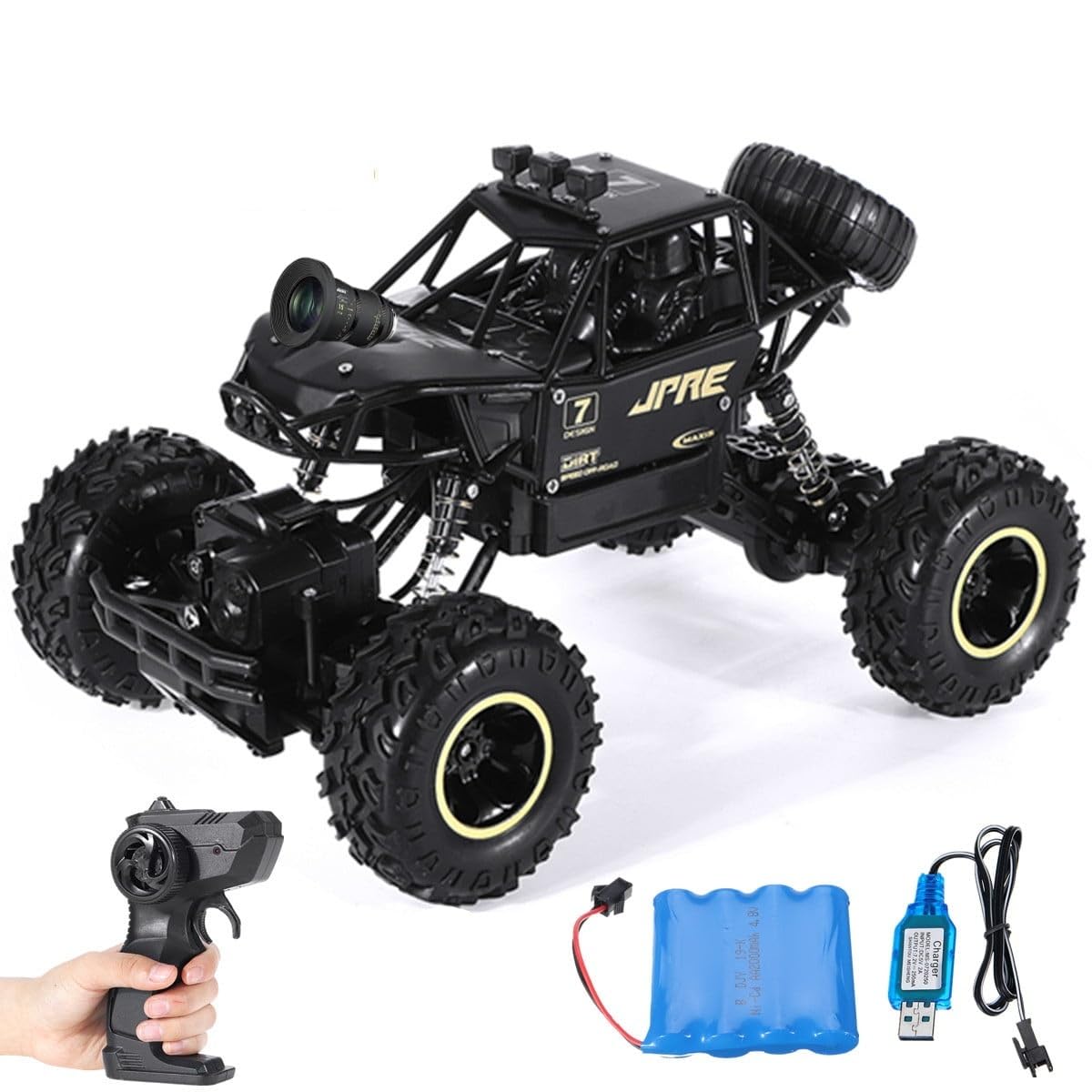 See full amazon price history chart for Jack Royal 720P HD FPV WiFi Camera RC Car 2.4Ghz Remote Control, 1/18 Scale Off-Road Durable High Speed Monster Trucks with Gravity Sensor for Adults Toddlers Kids Boys and Girls Gifts, Multicolor Jack Royal 720P HD FPV WiFi Camera RC Car 2.4Ghz Remote Control, 1/18 Scale Off-Road Durable High Speed Monster Trucks with Gravity Sensor for Adults Toddlers Kids Boys and Girls Gifts, Multicolor (B0CV54VJ7D) Amazon Price History, Amazon Price Tracker