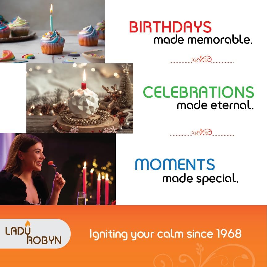 Miniatura 6 de Juego de 20 velas cónicas de color sólido, velas de cera de parafina sin goteo de 4 pulgadas con mecha de algodón, ideal para bodas, shabat,