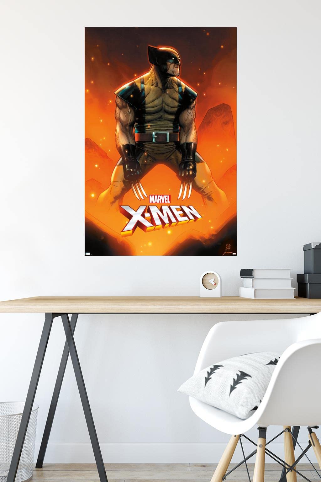 ウルヴァリン WOLVERINE ポスター MARVEL X-MEN ビンテージ 1990's X-men Wolverine Poster! 1993 Original 34x 22 Marvel Comics