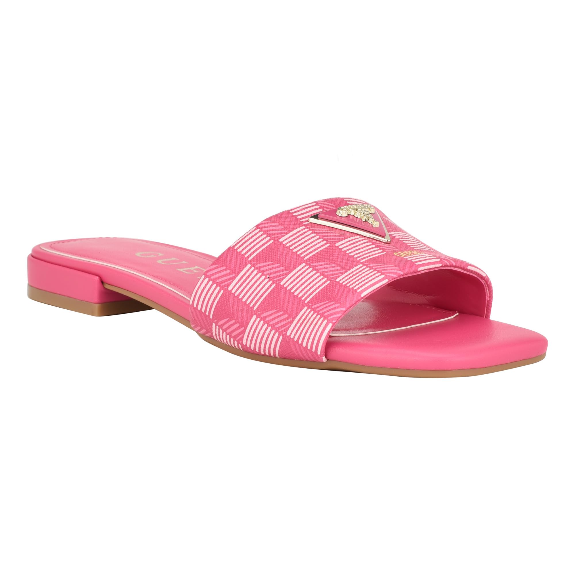 GUESS Women's Tamed Flat Sandal, Fuschia Pink 660, 5.5 UK