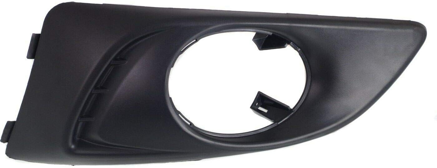 DAT AUTO PARTS Front Left Driver Side Bumper Insert Fog Light Hole Bezel Cover Trim Molding Replacement For 2012-2016 Chevrolet Sonic Sedan & Hatchback Black Textured Plastic GM1038138 95231070