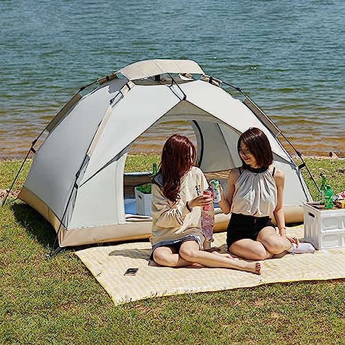 Carpa de campamento para 3-4 personas, impermeable y cortaviento miniatura 3