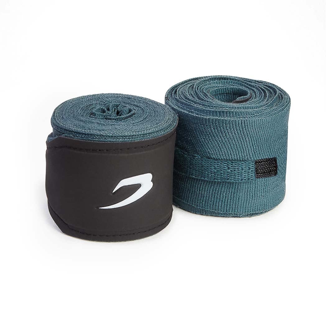 BOXRAW Professional Hand Wraps | Boxing MMA Adults Elasticated Bandages with Rubberised Straps & Free Carry Case
