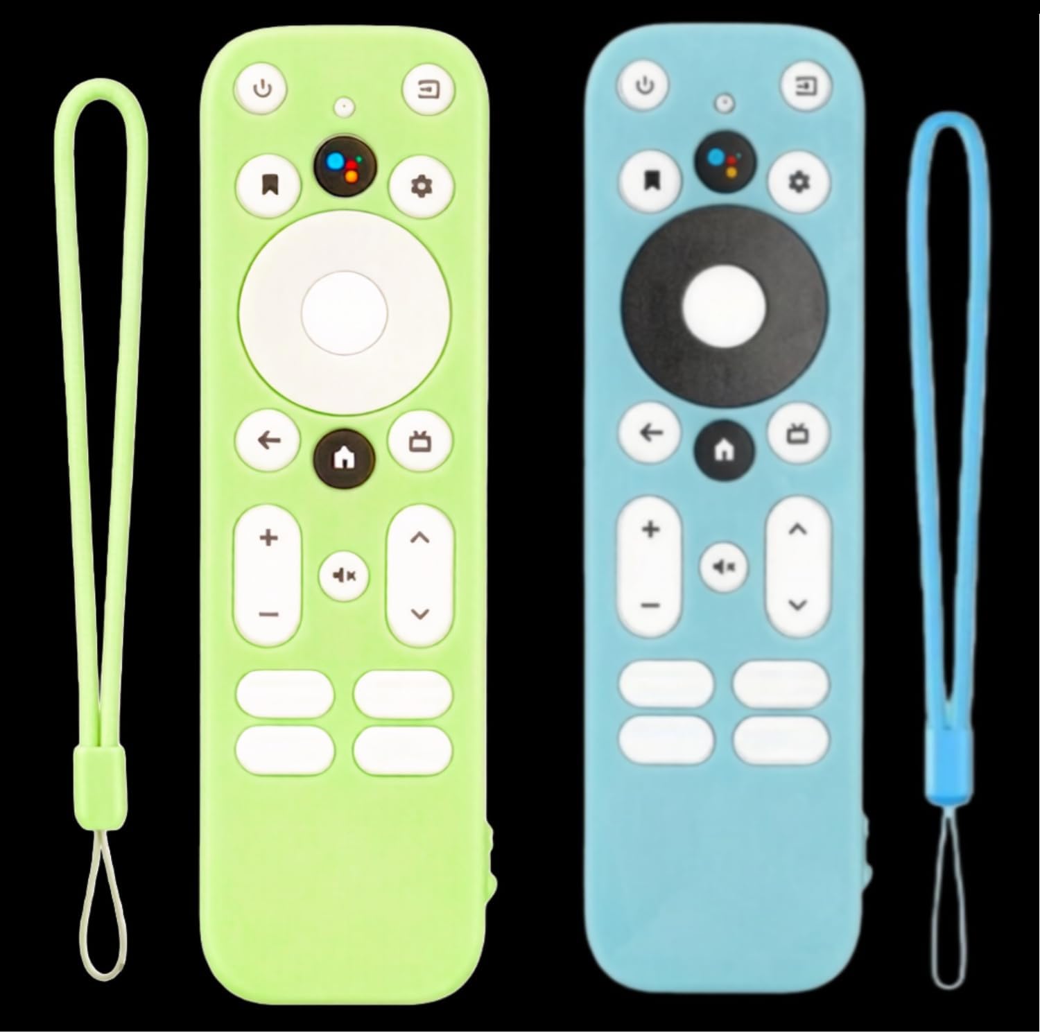 [2 Pack] Remote Case for Mecool KD3 Android TV/Onn. Android TV 2K FHD Streaming Stick Protective Cover Silicone Glowing in The Dark