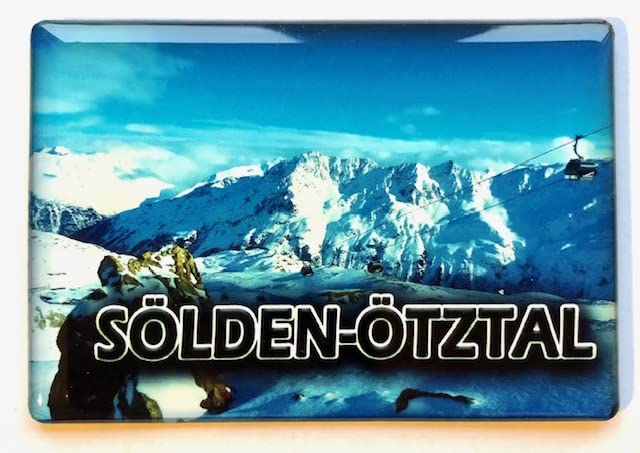 Souvenir Kühlschrankmagnet Innsbruck 3D Postkartenstil – Reiseandenken Tirol Österreich