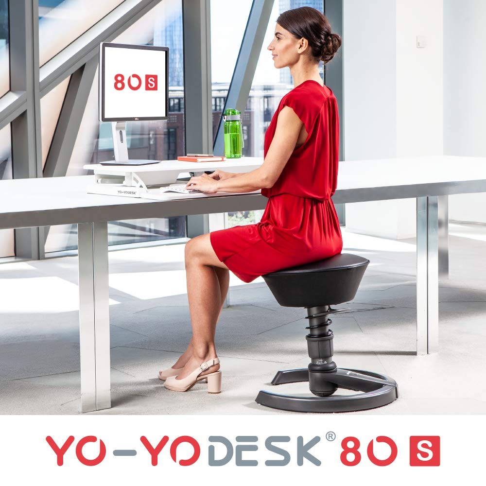 Buy YoYo DESK 80S [Slim] (White, 80cm) Height Adjustable Standing Desk [80 cm Wide