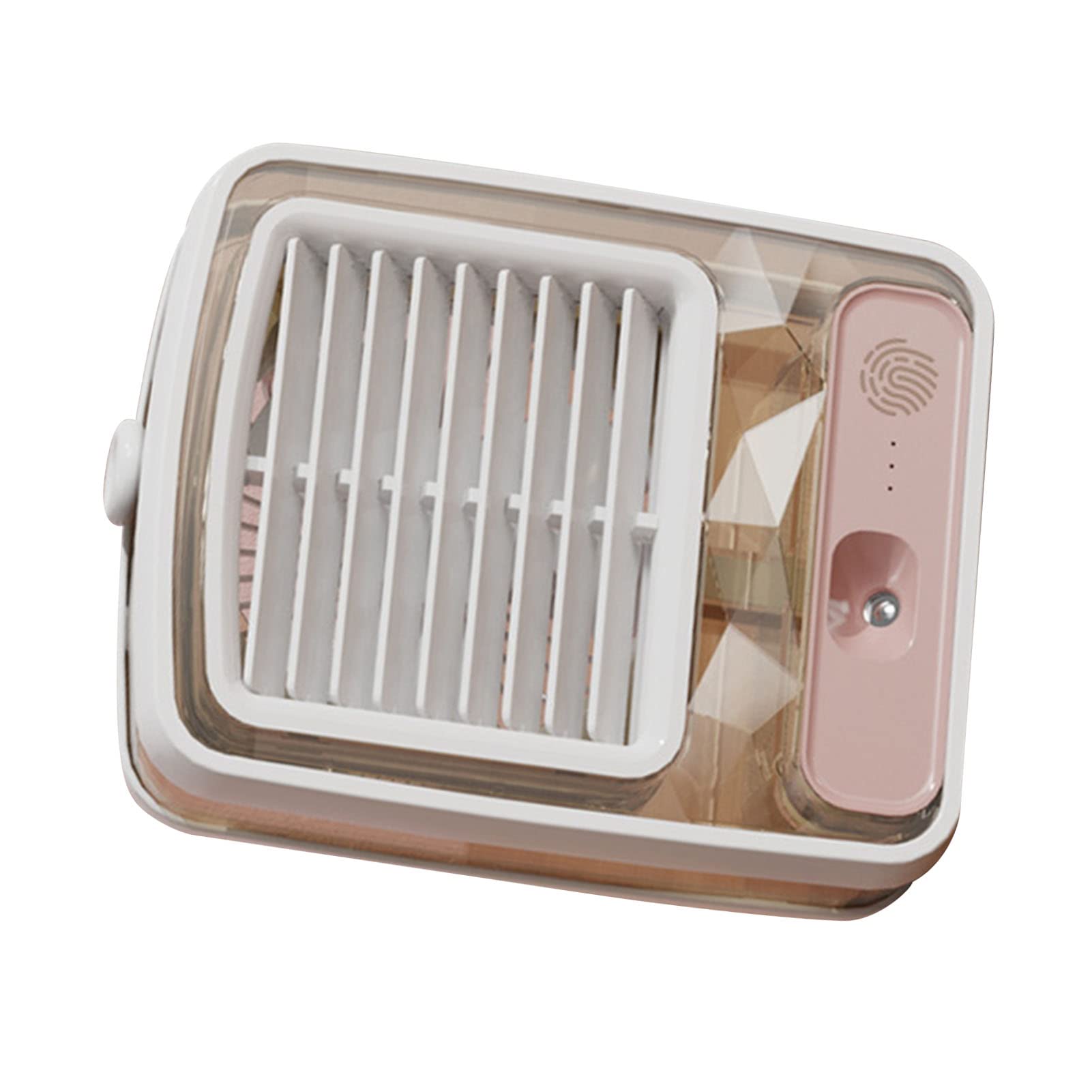 Mini ventilador de refrigeración USB, silencioso 3D espiral ABS ventilador de escritorio para el hogar y la oficina, diseño compacto refrigerado por agua con funcionamiento silencioso y eficiencia