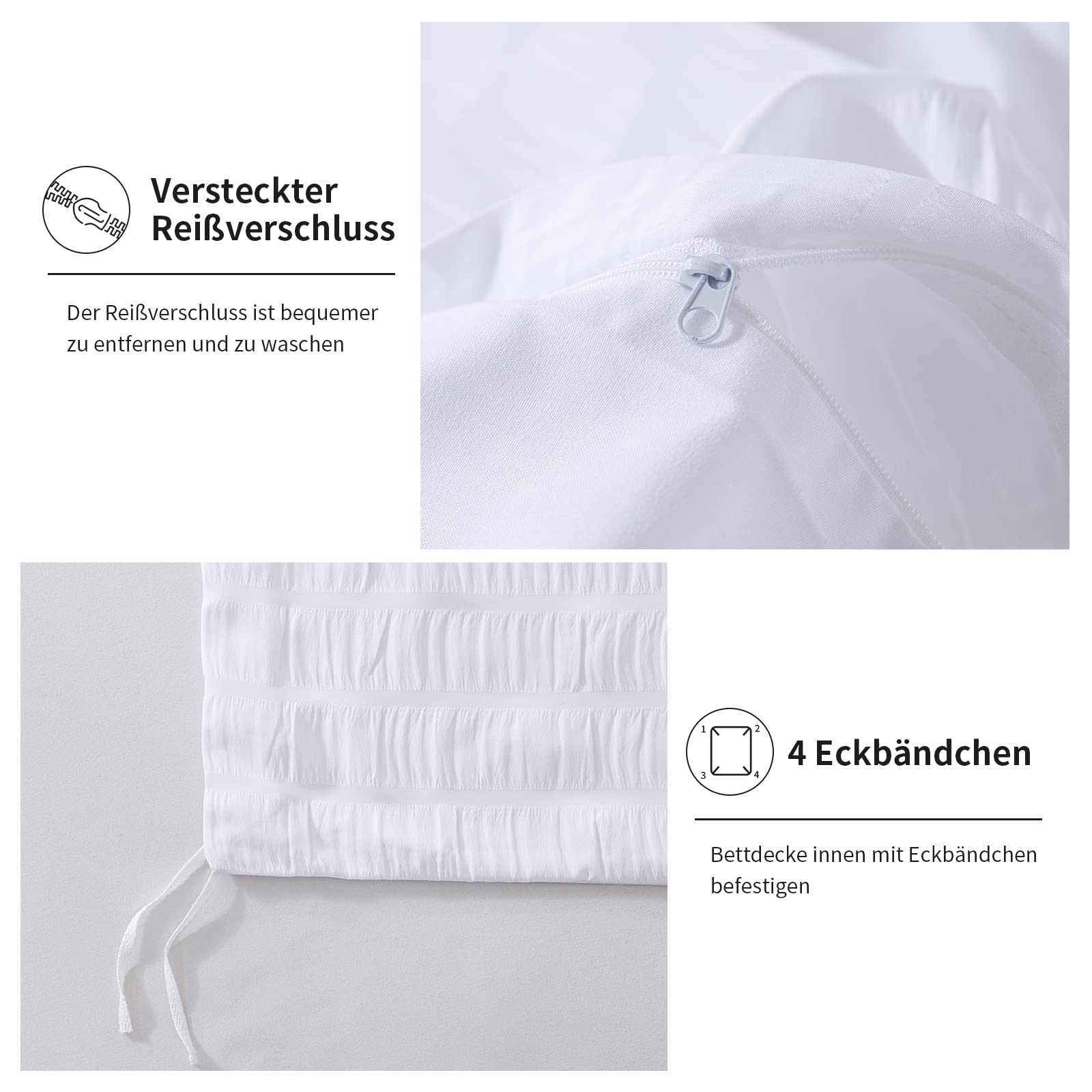 CASABEL Set di biancheria da letto in raso makò, 100% cotone/220