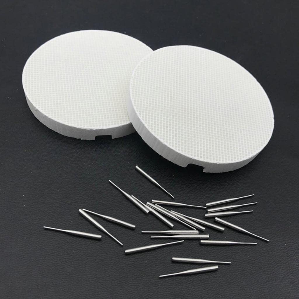 Bonarty 2 Bandejas de Cocción de Panal de Porcelana de Laboratorio con 20 Pasadores de Metal