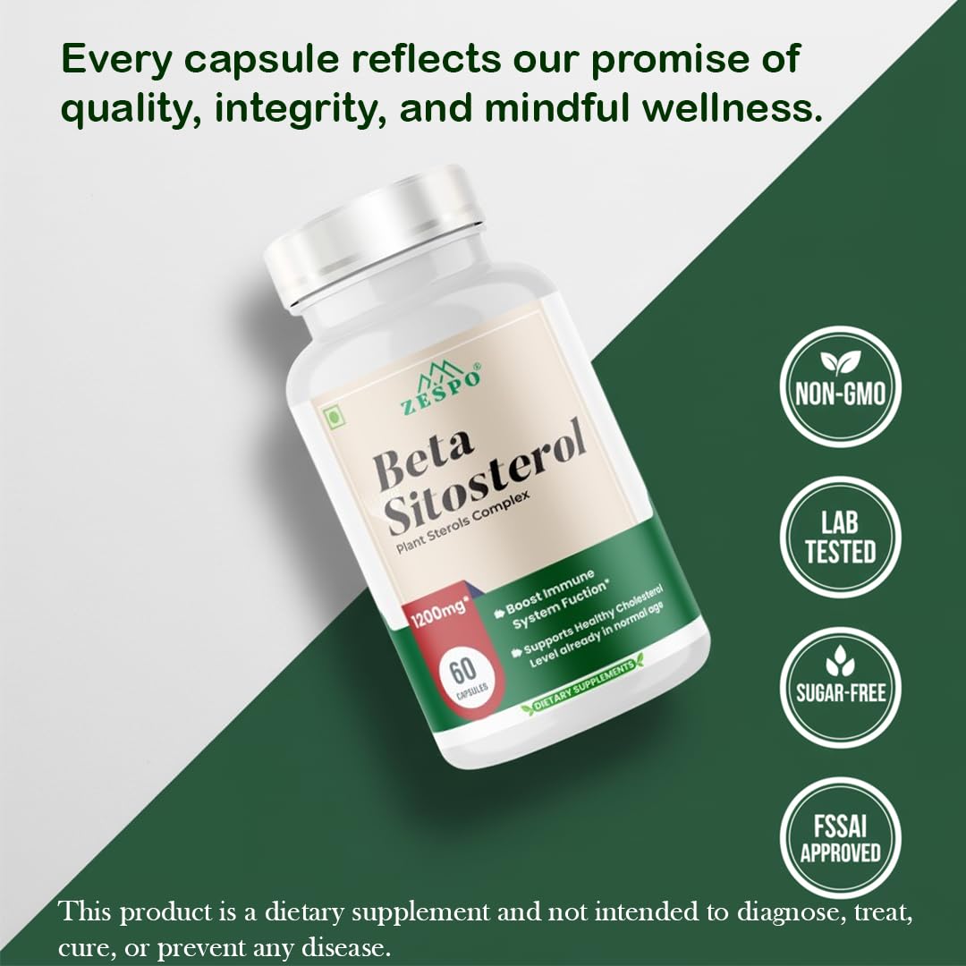 Zespo Beta Sitosterol Complex, Prostate & Cholesterol Support, 60 Caps 2