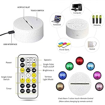 Soccer 3D Night Light 3D Soccer Lamp 7 Color Change Decor Lamp With Remote Dim Timer Gifts For Christmas Birthday Boys Men Girls Led Lights The Home Plug In