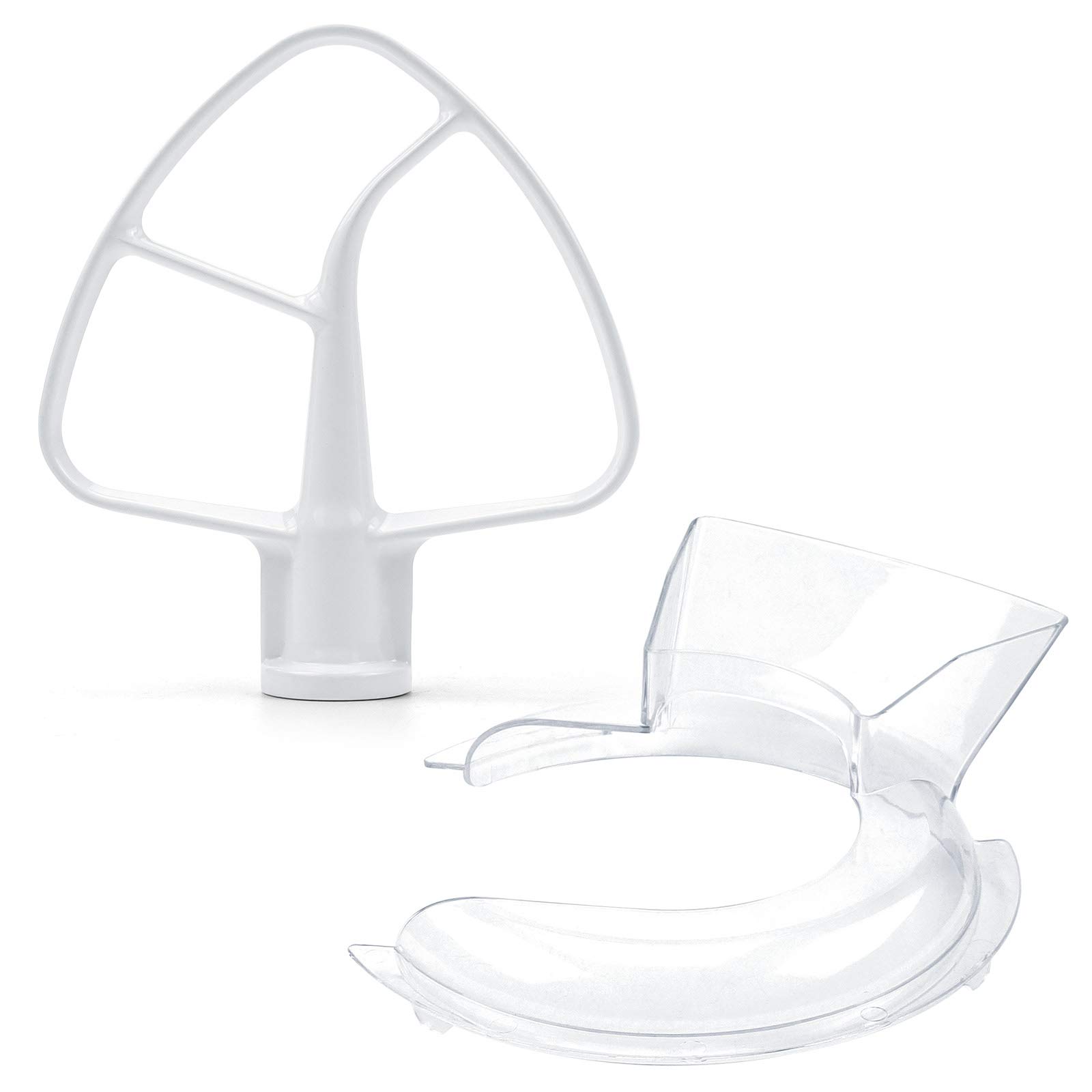 Pouring Shield KN1PS for 4.5-5 Quart Tilt-Head Stand Mixers W10616906 Durable Mixer Bowl Pouring Shield for Stainless Steel Mixer Bowls Compatible with Kitchenid 4.5-5 Quart by Fetechmate