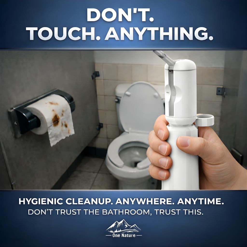 Travel Bidet Portable Bidet Sprayer for Travel ONE NATURE 500mL IPX6 Waterproof Electric High Pressure Handheld Bidet Sprayer — view 2