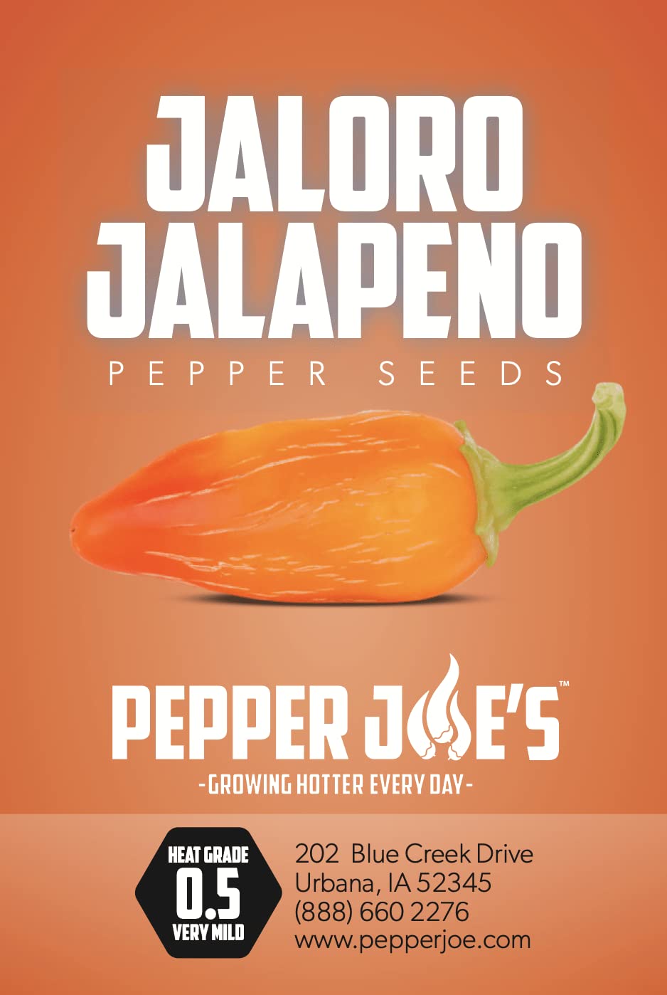 Yellow Hot Jalapeno Pepper Seeds – Caloro, NON-GMO, Heirloom, Free Shipping (USA)