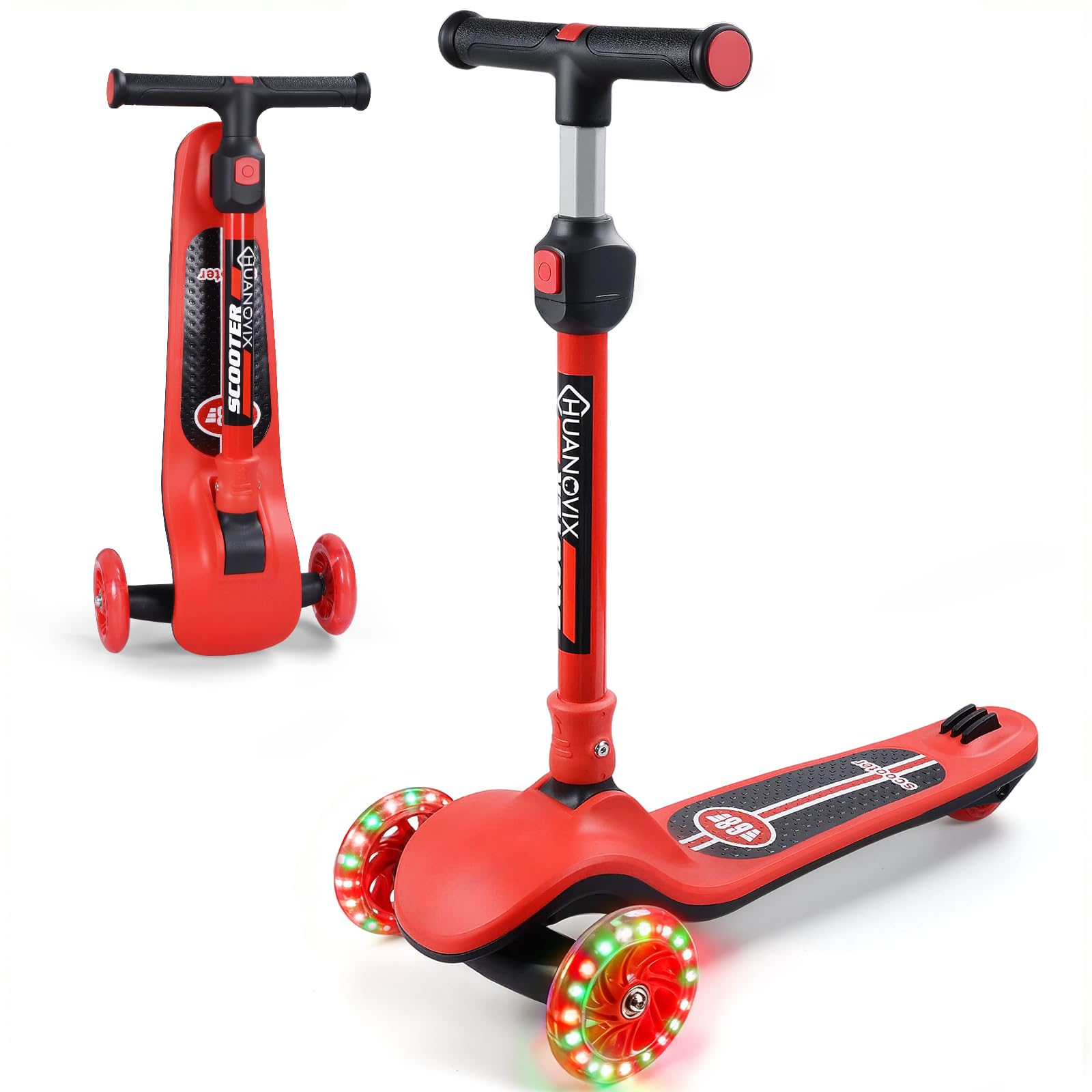 Patinete para niños de 3 años, patinete para niños con altura ajustable, 3 ruedas