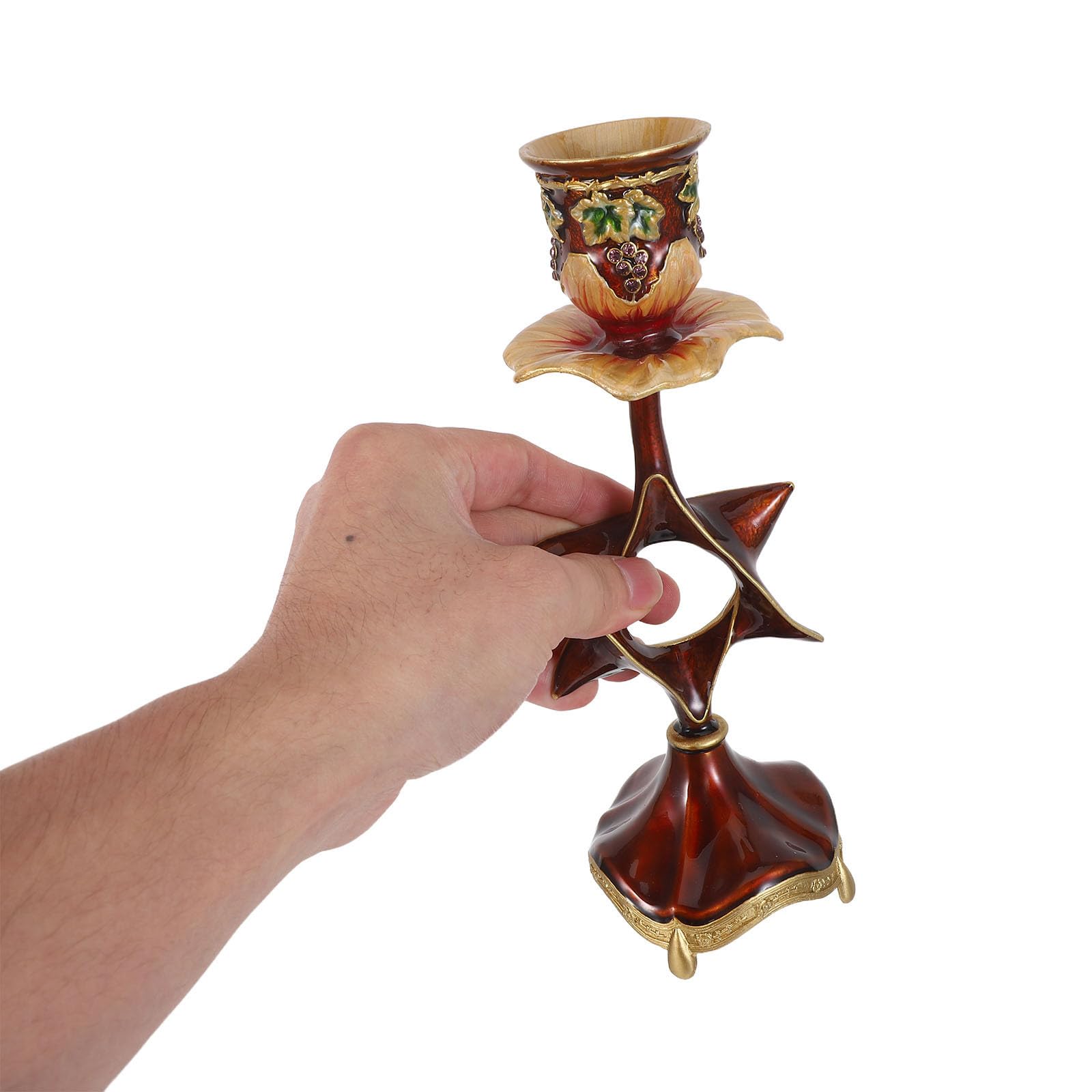 Candelabro Europeo in Metallo, Vintage ed Elegante per Tavola