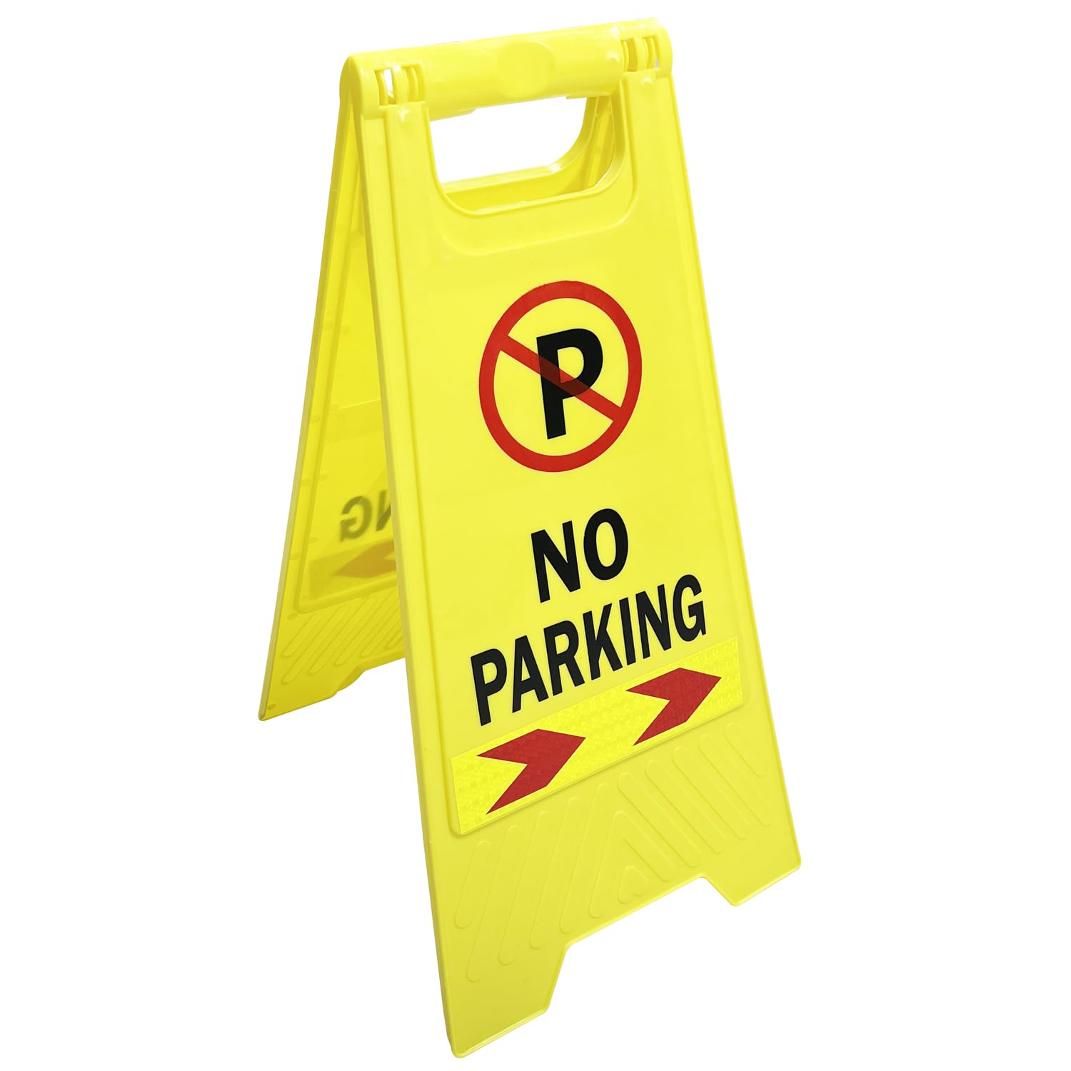 No Parking Sign, Foldable Sturdy Double-Sided Safety Warning Signs, Pack of 1