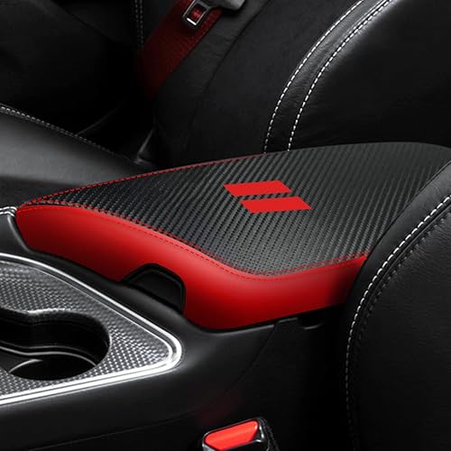 Funda impermeable para reposabrazos de automóvil Dodge Challenger 2015-2023, resistente a los arañazos, protección de cuero, accesorios de