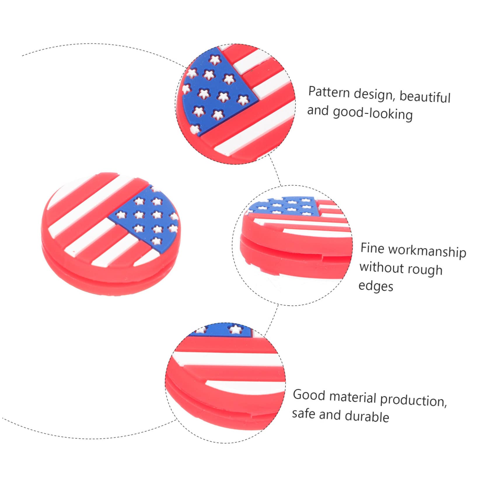Sosoport STK Stoßdämpfer für Tennisschläger Tennis dämpfer Tennis-Stoßdämpfer Tennisdämpfer mit Union Jack-Flagge Tennisdämpfer aus Silikon geschmücktes Zubehör Dekoration für Esstisch
