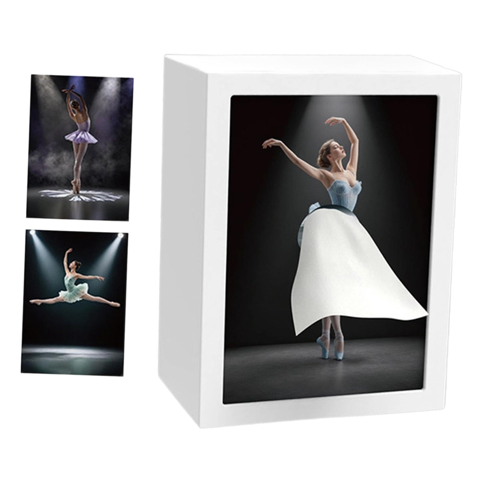 rockible Porta fazzoletti a Forma di Ballerina, Oggetto Decorativo Creativo e Pratico per la casa, con Luce Integrata, Ideale per Camera da Letto, Bagno,