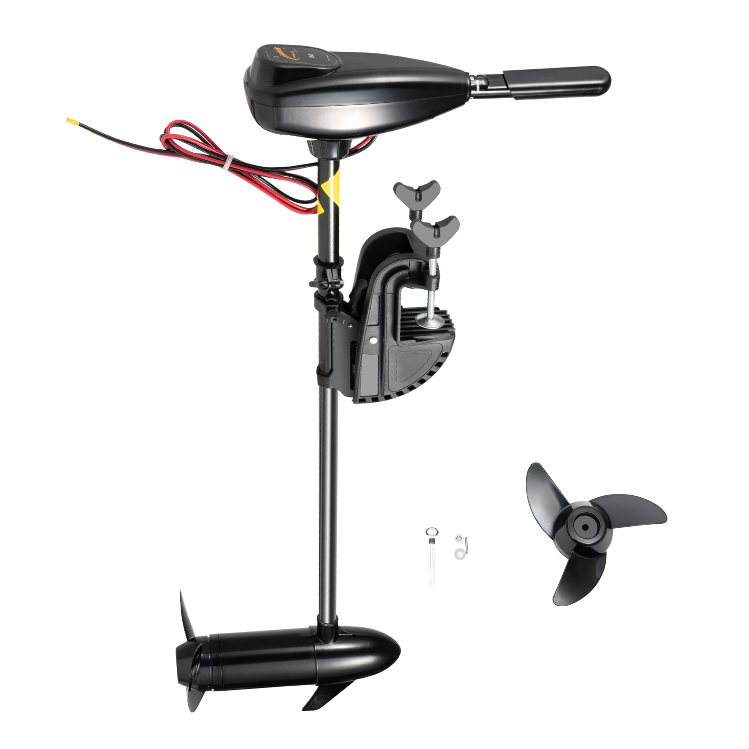 Motore fuoribordo elettrico da 12 V, 80 LBS, 800 W, con 5 marce in avanti e 3 marce indietro, angolo regolabile 1,2 cavalli, motore fuoribordo motore per barche, gommoni