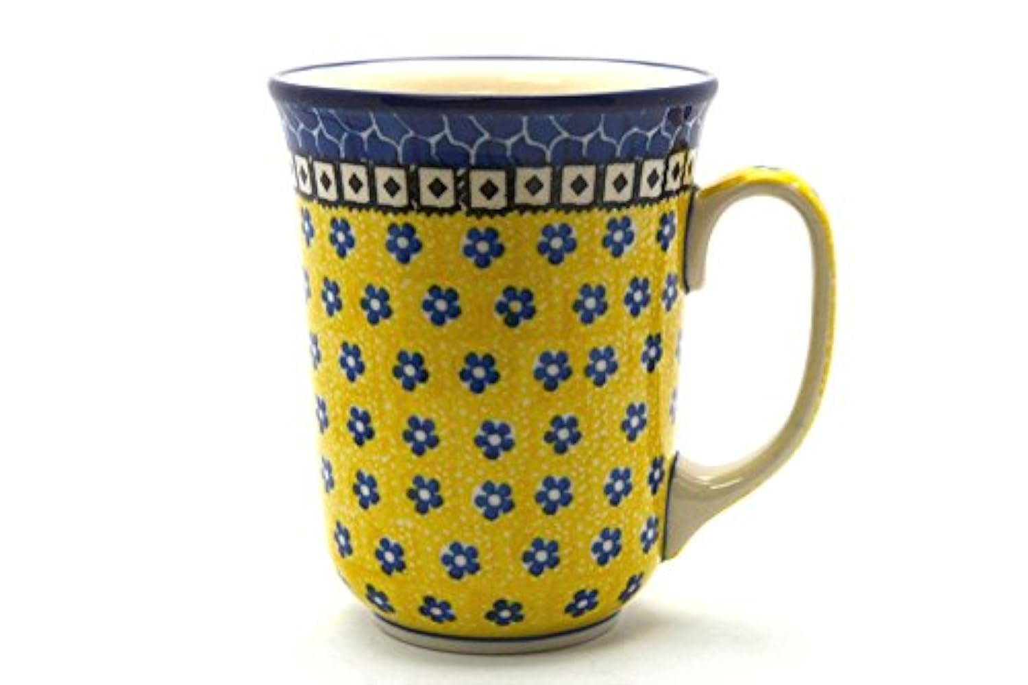 Polish Pottery Mug - 16 oz. Bistro - Sunburst