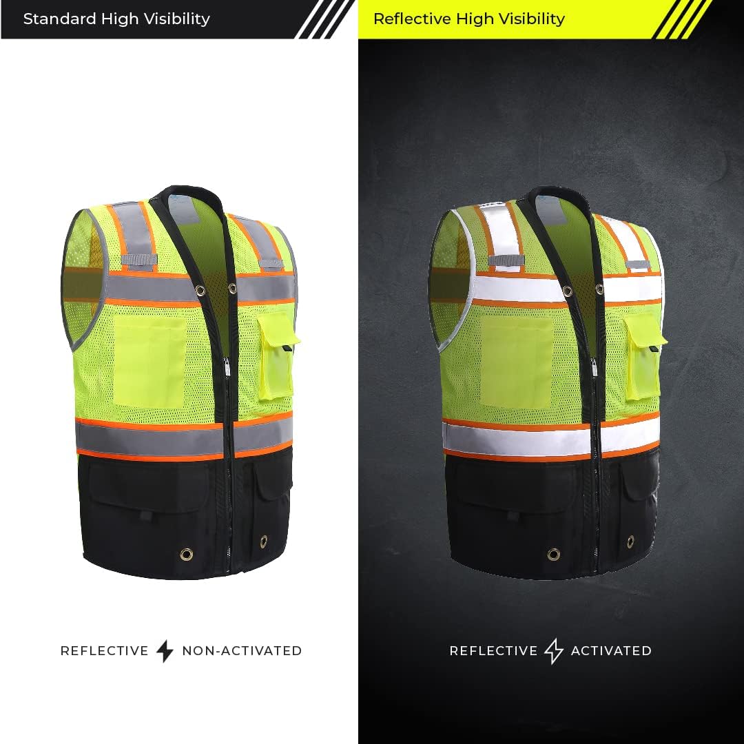 Shine Bright Safety Vest - High Visibility with Reflective Straps and Pockets – Premium, Soft, Durable, and Breathable - Image 4