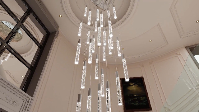 【BIGSALE】TUC金　地金0.3g HAIXIANG 13 Feet 20-Lights Spiral Chandelier High Ceiling