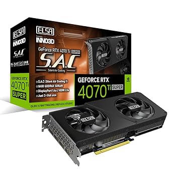 グラフィックボード・グラボ・ビデオカード NVIDIA ELSA GeForce RTX 4070 Ti ERAZOR X Amazon | 【国内正規品】 ELSA GeForce RTX 4070 Ti SUPER S.A.C