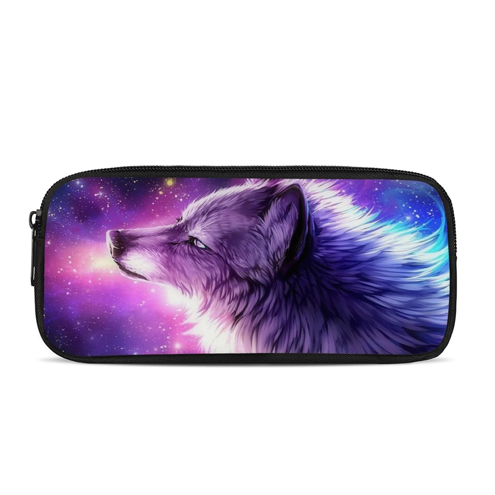 Belidome Galaxy Wolf Kids Pencil Case School Durable Pen Bag Pouch for Boys Girls — image 1